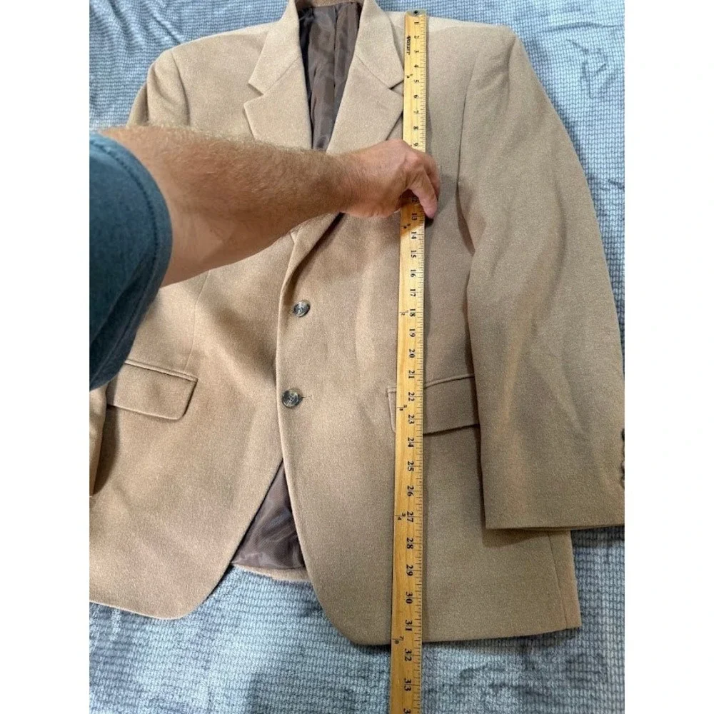 Lauren Ralph Lauren Cashmere Blazer 42R Mens Two Button Sport Coat‎ Jacket Beige